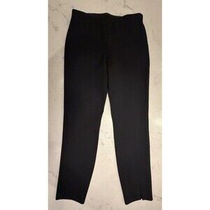 Theory Slit Legging Core Scuba Pants Women’s S Black Pull On Split Hem
